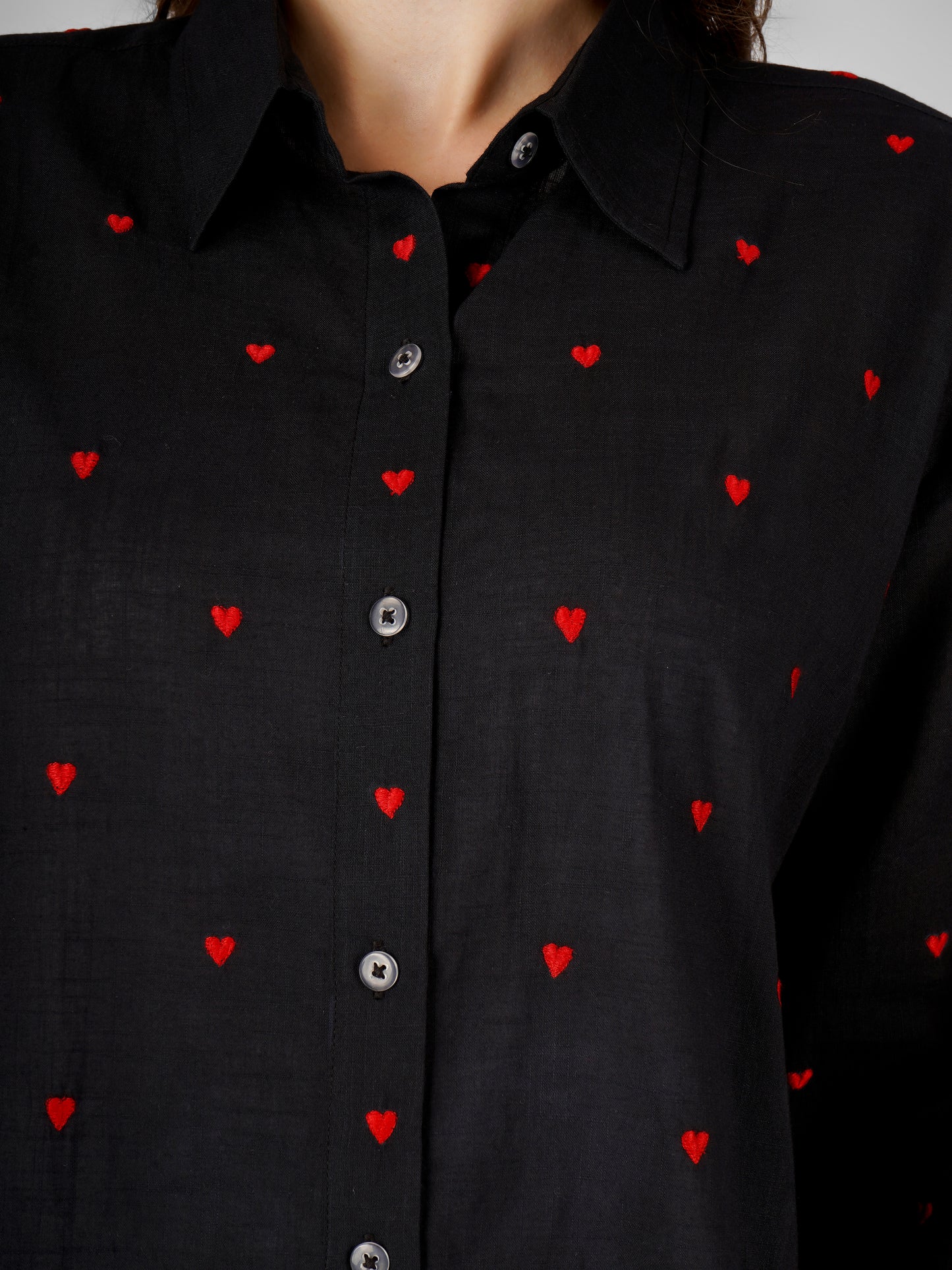 All hearts shirt - black